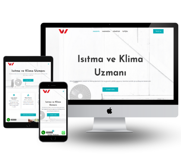 Kombi Klima Servisi Hazır Web Sitesi 1