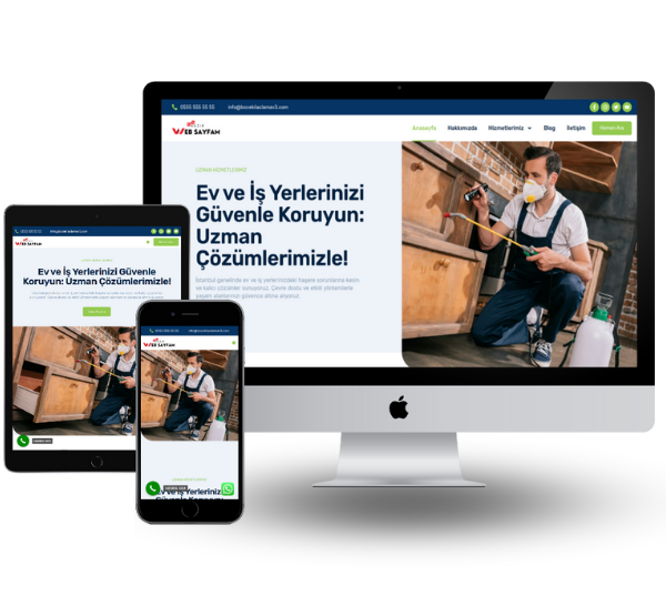 Böcek İlaçlama Hazır Web Sitesi 3
