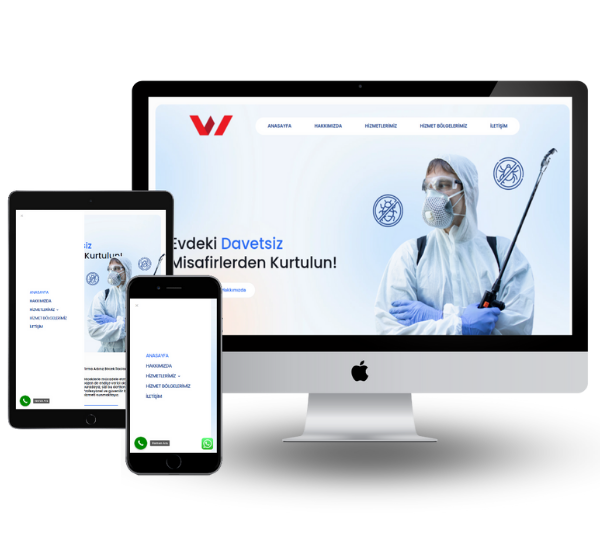Böcek İlaçlama Hazır Web Sitesi 1