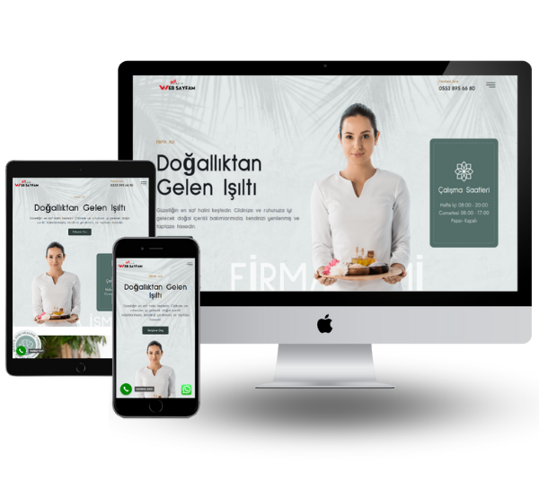 Güzellik Merkezi Hazır Web Sitesi 1