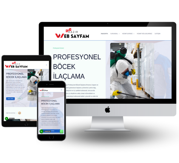 Böcek İlaçlama Hazır Web Sitesi 2
