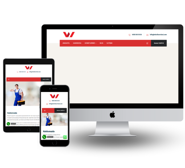 Teknik Servis Hazır Web Sitesi 2