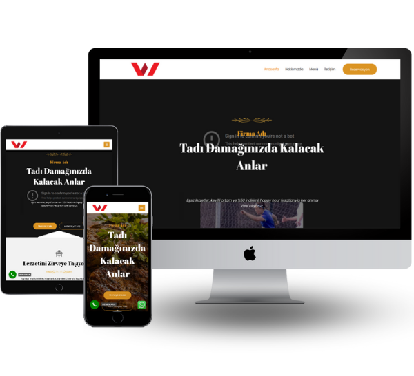 Restoran Hazır Web Sitesi 2