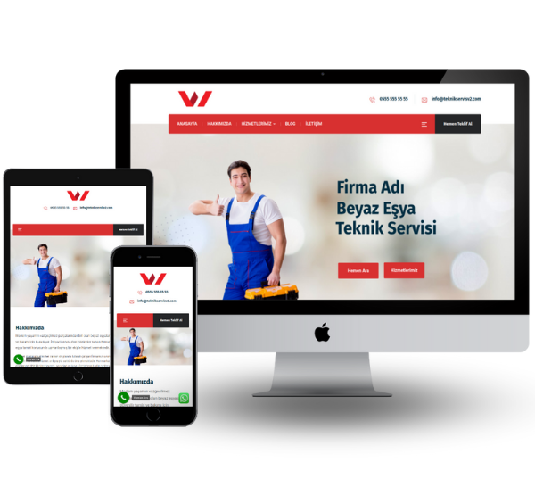 Teknik Servis Hazır Web Sitesi 2